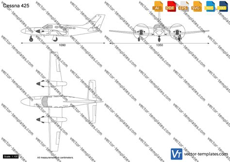 Templates - Modern airplanes - Cessna - Cessna 425