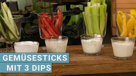 Gem Sesticks Mit Leckeren Dips Youtube