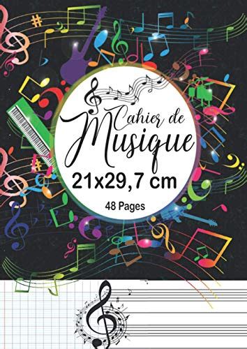 Cahier De Musique X Pages Cahier De Musique Avec Port E Et