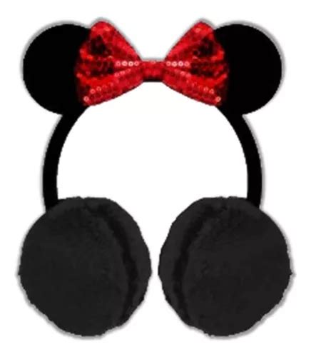 Protetor De Ouvido Disney Infantiles Por Meninos Minnie Mouse Preto