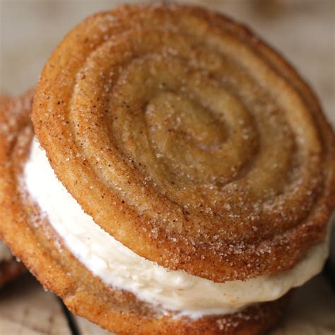 Churro Ice Cream Sandwiches Recipe by Tasty