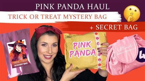 Pink Panda Haul Trick Or Treat Mystery Bag Pink Secret Bag Igaz N