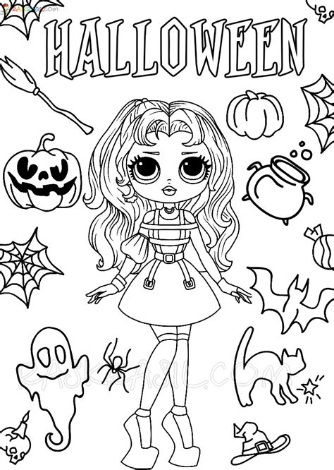 Dibujos de Halloween para colorear 120 imágenes Gratis para imprimir