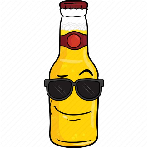 Alcohol, beer, bottle, brew, cartoon, emoji icon - Download on Iconfinder