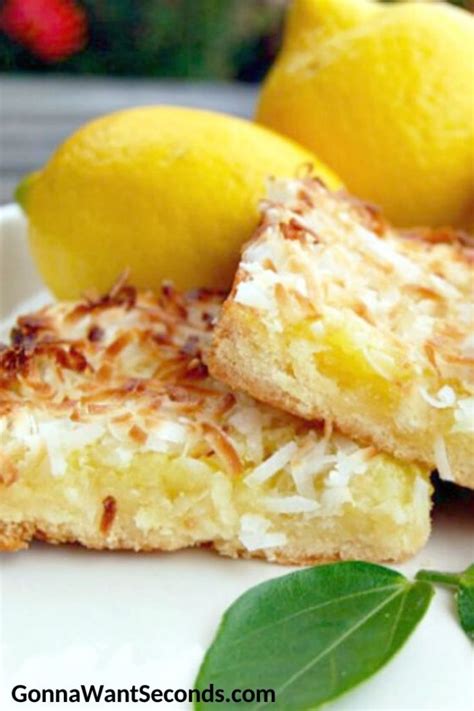 Lemon Coconut Bars A Tropical Delight Gonna Want Seconds