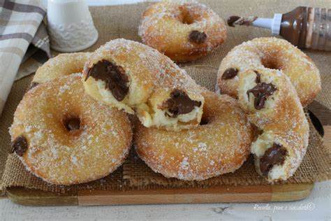 Ciambelle Alla NUTELLA IMPASTO Con PATATE SOFFICE Al Forno