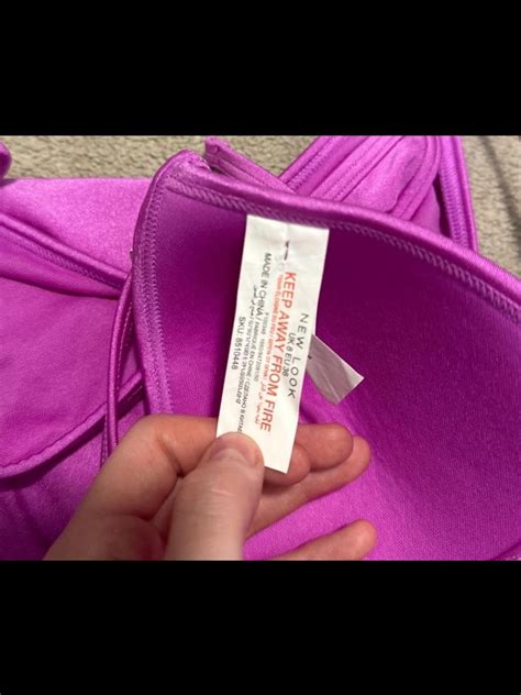 New Look Purple Shimmer Bikini Top Size Bottom Depop