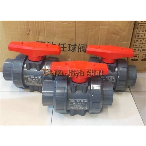 Jual 4 Inchi Ball Valve True Union PVC Ball Valve Double Watermur