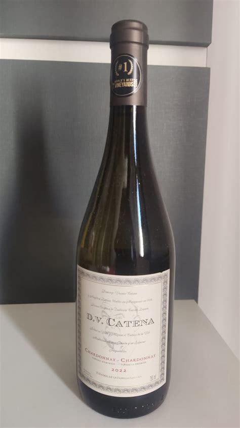 01 GARRAFA DE 750ML VINHO B RANCO D V CATENA CHARDONNAY BODEGA