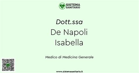 Dott Ssa De Napoli Isabella Medico Di Base Sistemasanitario It