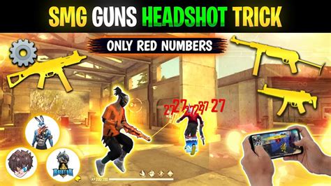 White444 Smg Guns Headshot Trick Only Red Numbers Ump Gun Headshot