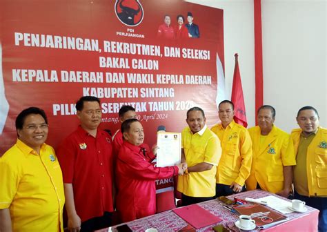 Pilkada 2024 Wakil Bupati Maju Jadi Calon Bupati Sintang Lintas Kapuas