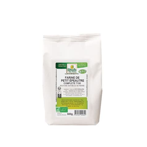 Farine de petit épeautre complète T150 meule de pierre bio 500g