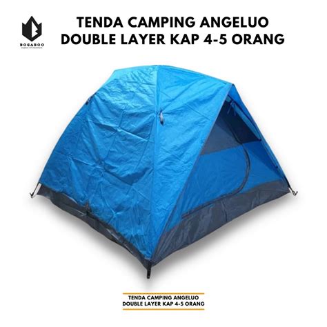 Jual COD Tenda Camping Angeluo Double Layer Kap 4 5 Orang Tenda