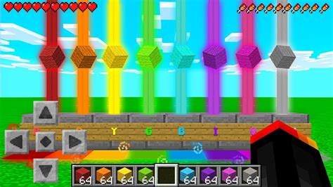 How To Make The Rainbow In Minecraft Youtube