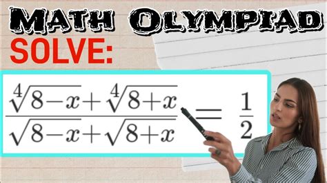 A Nice Algebra Math Olympiad Problem You Should Learn This Trick