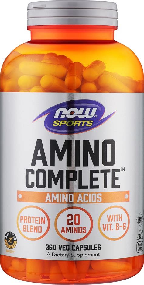 Пищевая добавка для спортсменов "Амино-комплекс" - Now Foods Amino ...