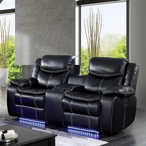 Sirius Power Reclining Loveseat with Built-In LED Lights