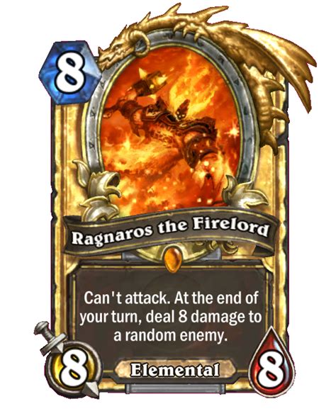 Ragnaros The Firelord New Hearthstone Wiki