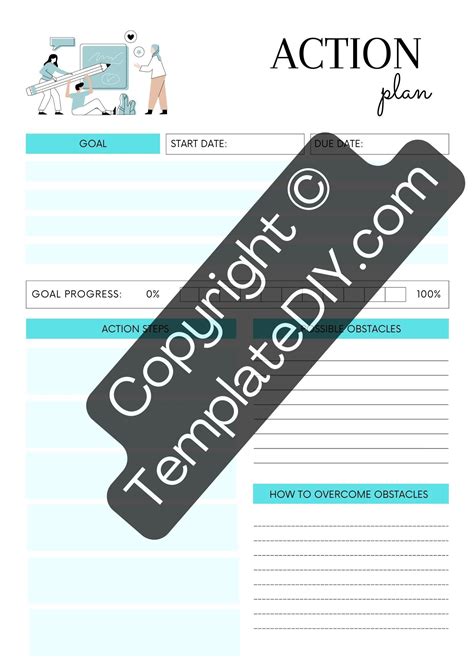 Action Plan Template Printable Template in PDF & Word | Action plan ...