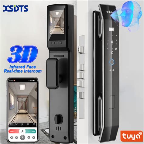 Tuya D Face Real Time Intercom Smart Door Lock Security Camera