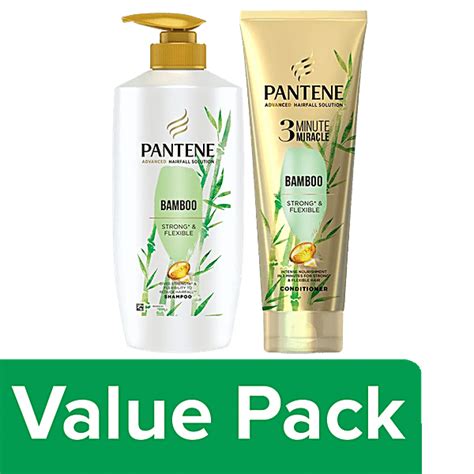 Buy Pantene Advanced Hairfall Solution With Bamboo Shampoo 650ml Conditioner 200 Ml Online At