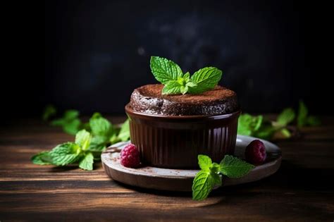 Premium AI Image Indulge In The Rich Flavors Of Chocolate Pudding Set