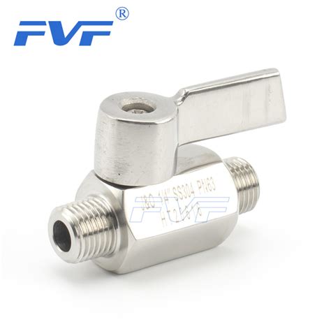 Stainless Steel Npt Bspt Thread Male Male Mini Ball Valve Fvf