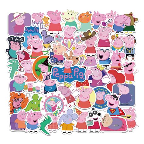 50pcs Peppa Pig 2 Stickers – AU Sticker World