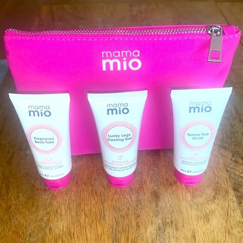 Mama Mio Bath Body Mama Mio Prenatal Set Pregnancy Boob Tube Tummy Rub Scrub Leg Cooling