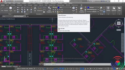 Autodesk Autocad How To Use Layers Command In Autodesk Autocad Youtube