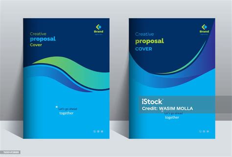 Template Desain Sampul Proposal Bisnis Kreatif Ilustrasi Stok Unduh