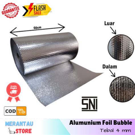 Jual Alumunum Foil Bubble Peredam Panas Atap Rumah Tebal Mm Aluminium