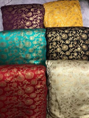 Met Jari Jacquard Fabrics At Rs 55 Meter Ring Road Surat ID