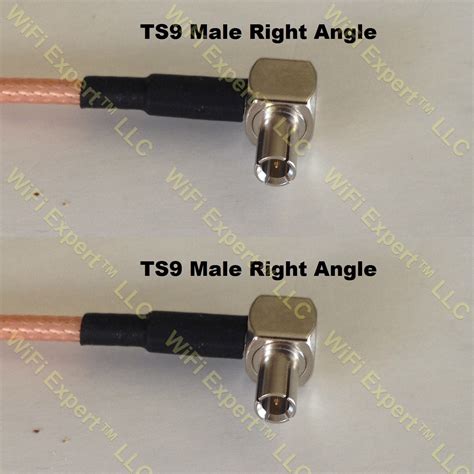 Lmr100 Ts9 Angle Male To Ts9 Angle Male Coaxial Rf Pigtail Cable Rf