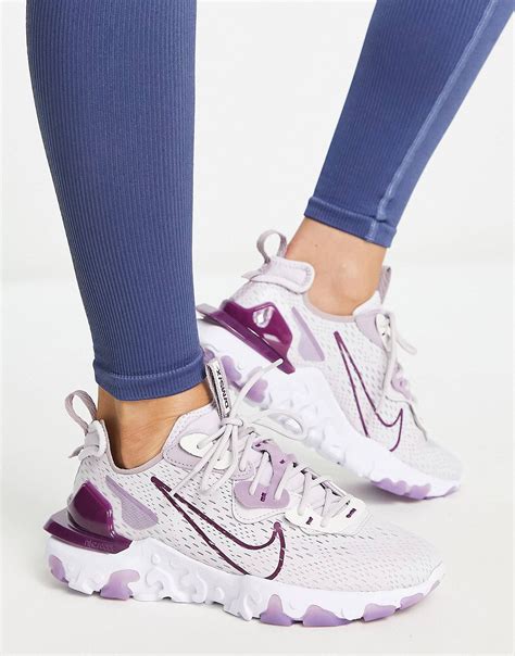 Nike React Vision trainers in venice lilac and sangria mix | ASOS