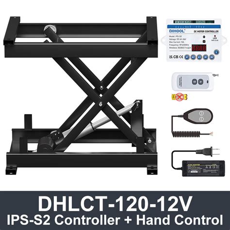 DHLCT-120 Electric Scissor Lift 12V/24V DC Motor 1200N 264LB Load – DIHOOL