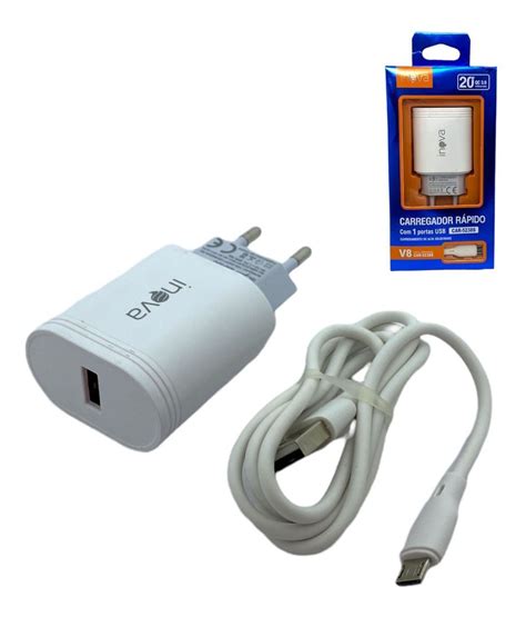 Carregador Inova R Pido W V Tipo C Usb Atacado Parcelamento