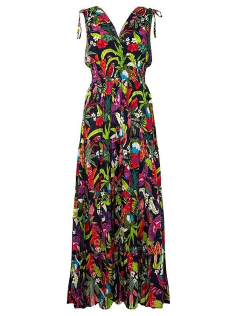 Joe Browns Tropical Printed Sleeveless Maxi Dress Multi Uk