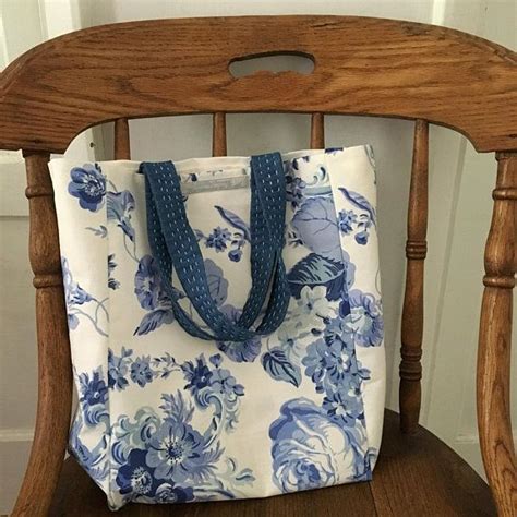 Laura Ashley Floral Fabric Dance Shoe Bag With Sashiko Handles Etsy