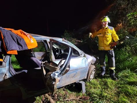 Grave Acidente Seguido De Capotamento Deixa Uma Pessoa Ferida Em Chapec