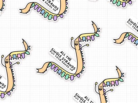 RNA Sticker Single Strand DNA Illustration Gift For Genetics Etsy