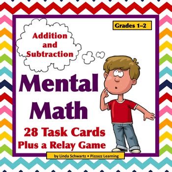 Mental Math Task Cards Grades Addition Subtraction By Pizzazz