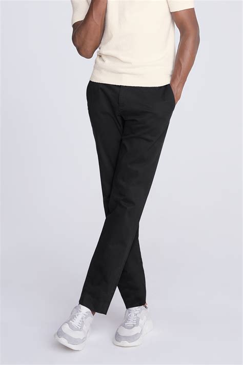 Slim Fit Black Stretch Chinos | Buy Online at Moss