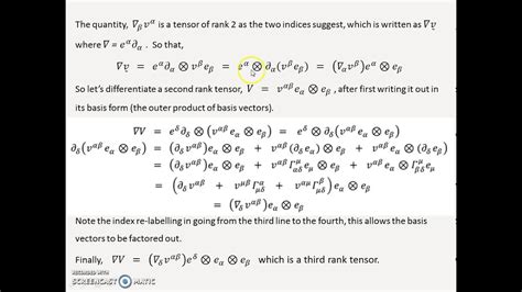 Covariant Differentiation Youtube