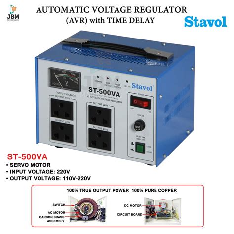 Stavol Automatic Voltage Regulator AVR 500 Watts 3000 Watts With