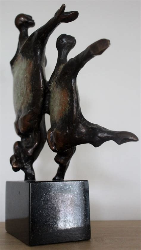 Jo Ramakers Bronzen Sculptuur Vreugdedans Gesigneerd Verkocht