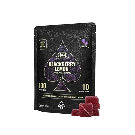 Blackberry Lemon Indica Live Rosin Gummies Heavy Hitters