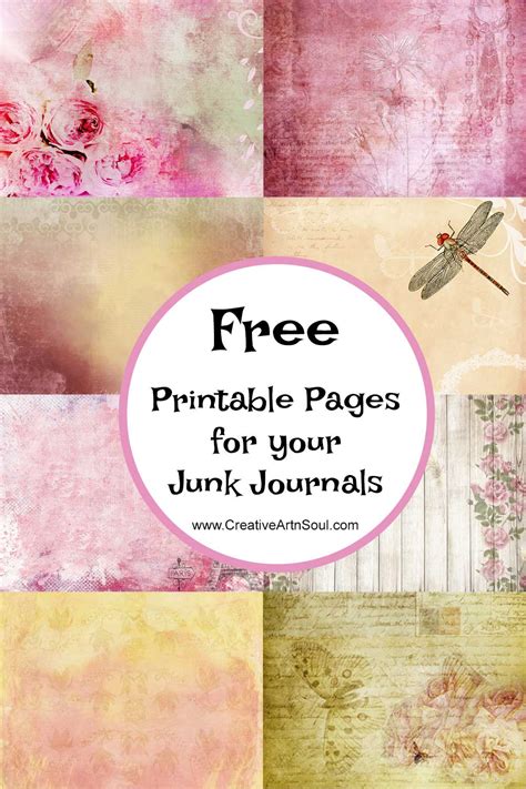 20 Free Printable Junk Journal Pages > Creative ArtnSoul