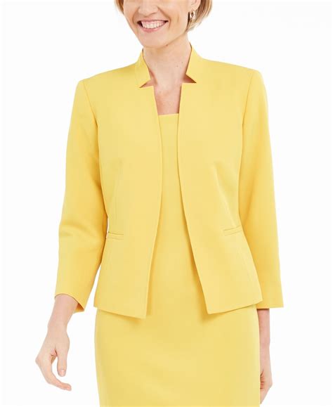 Kasper Stand Collar Blazer Dandelion Yellow